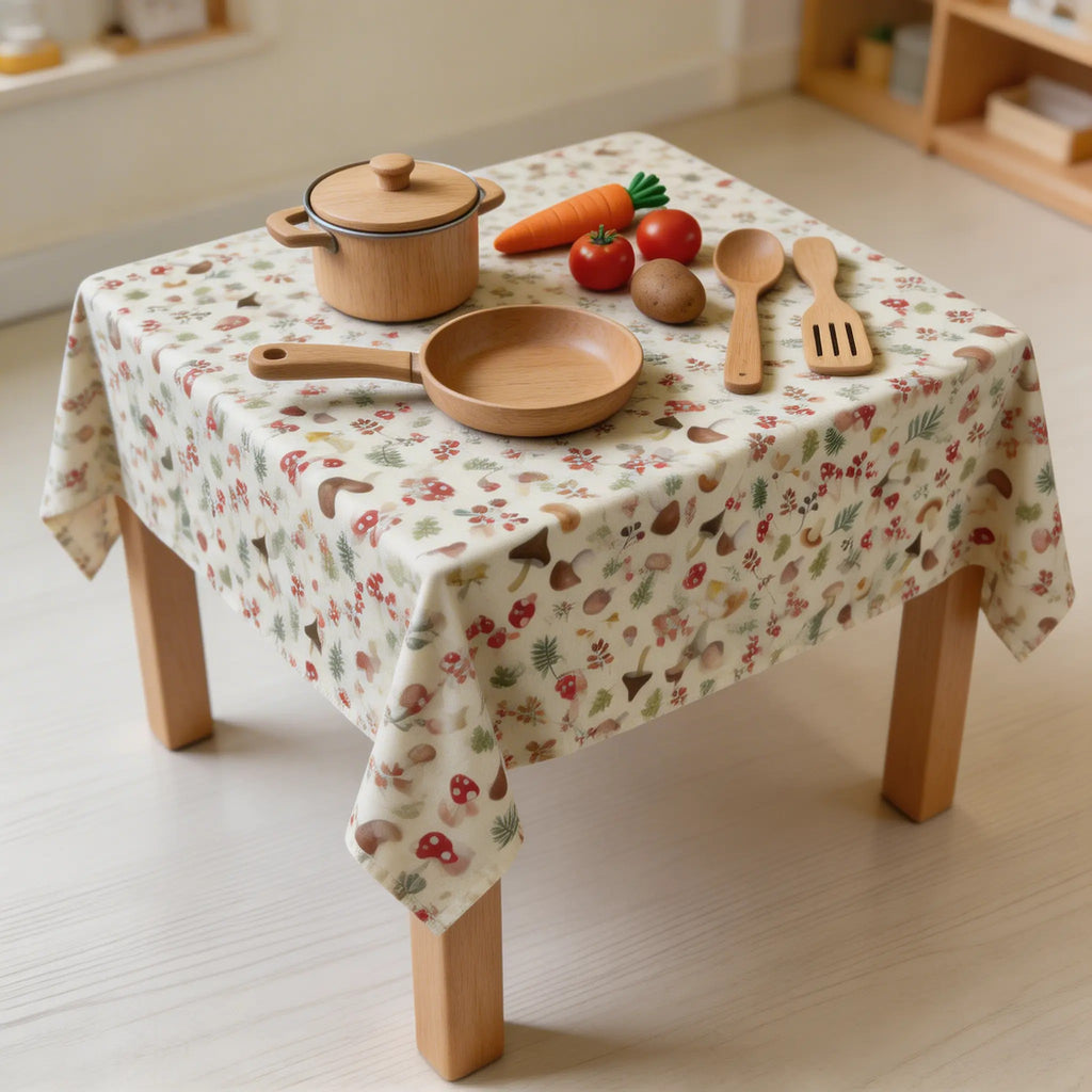 Mantel infantil para mesa – Estampado natural de setas