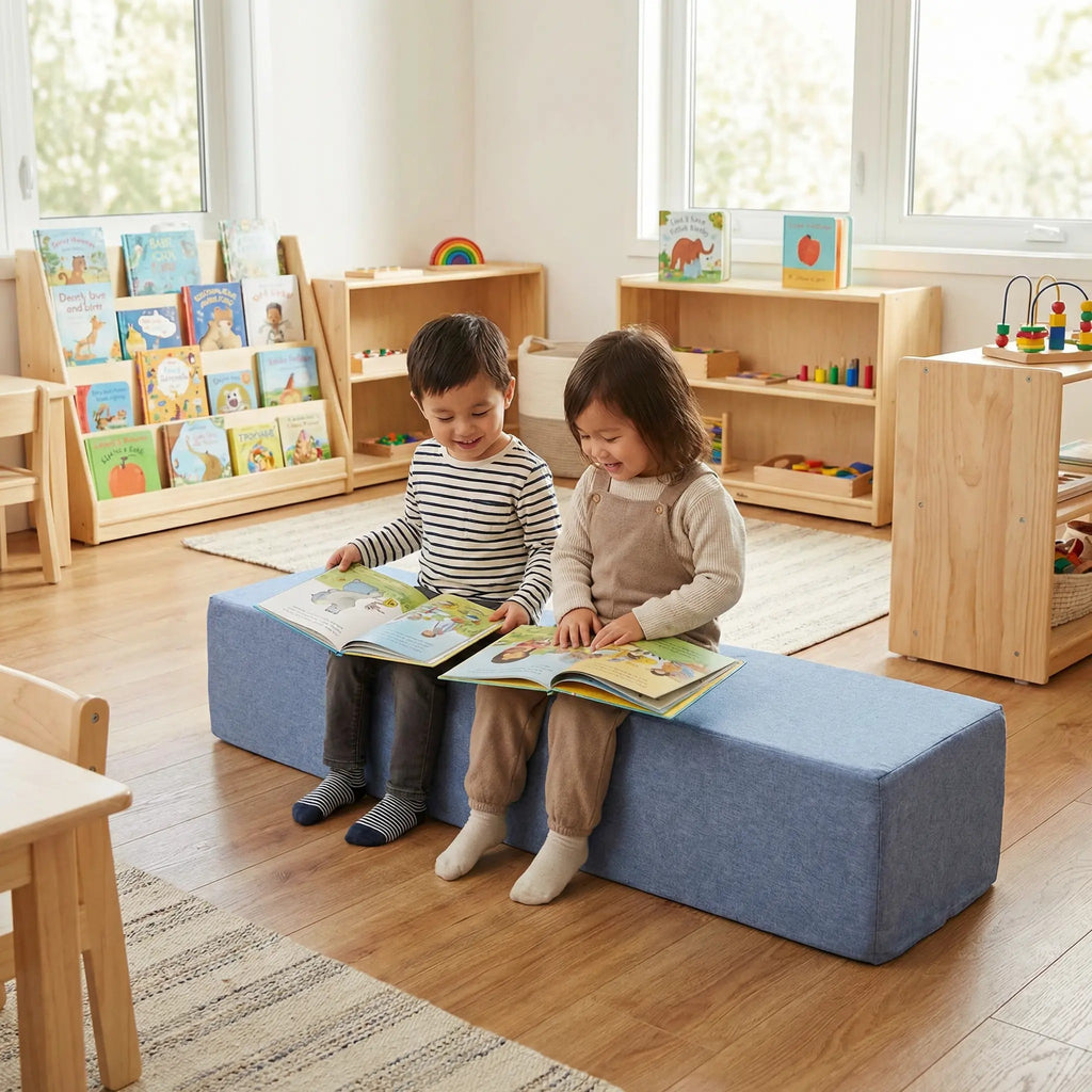 espuma para espacios de lectura infantil. colchoneta para colegios y bibliotecas
