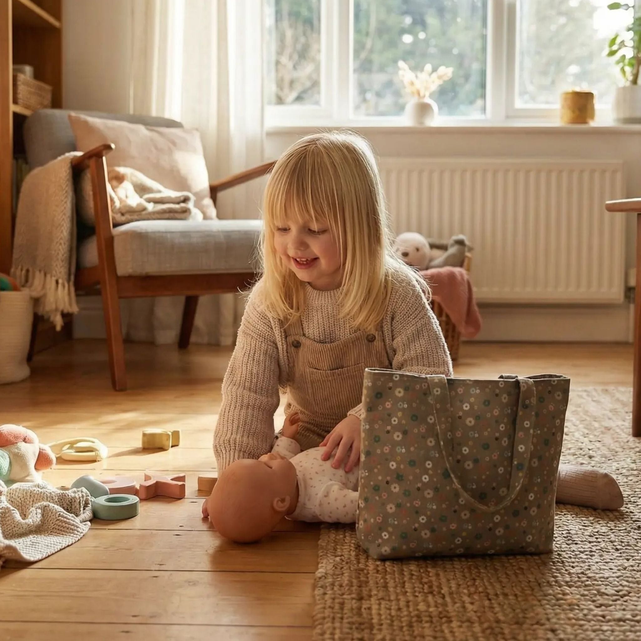 Bolso de tela infantil para juego simbólico