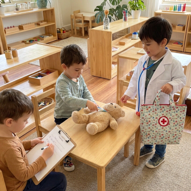 Maletín de médico para ambientes de juego infantil