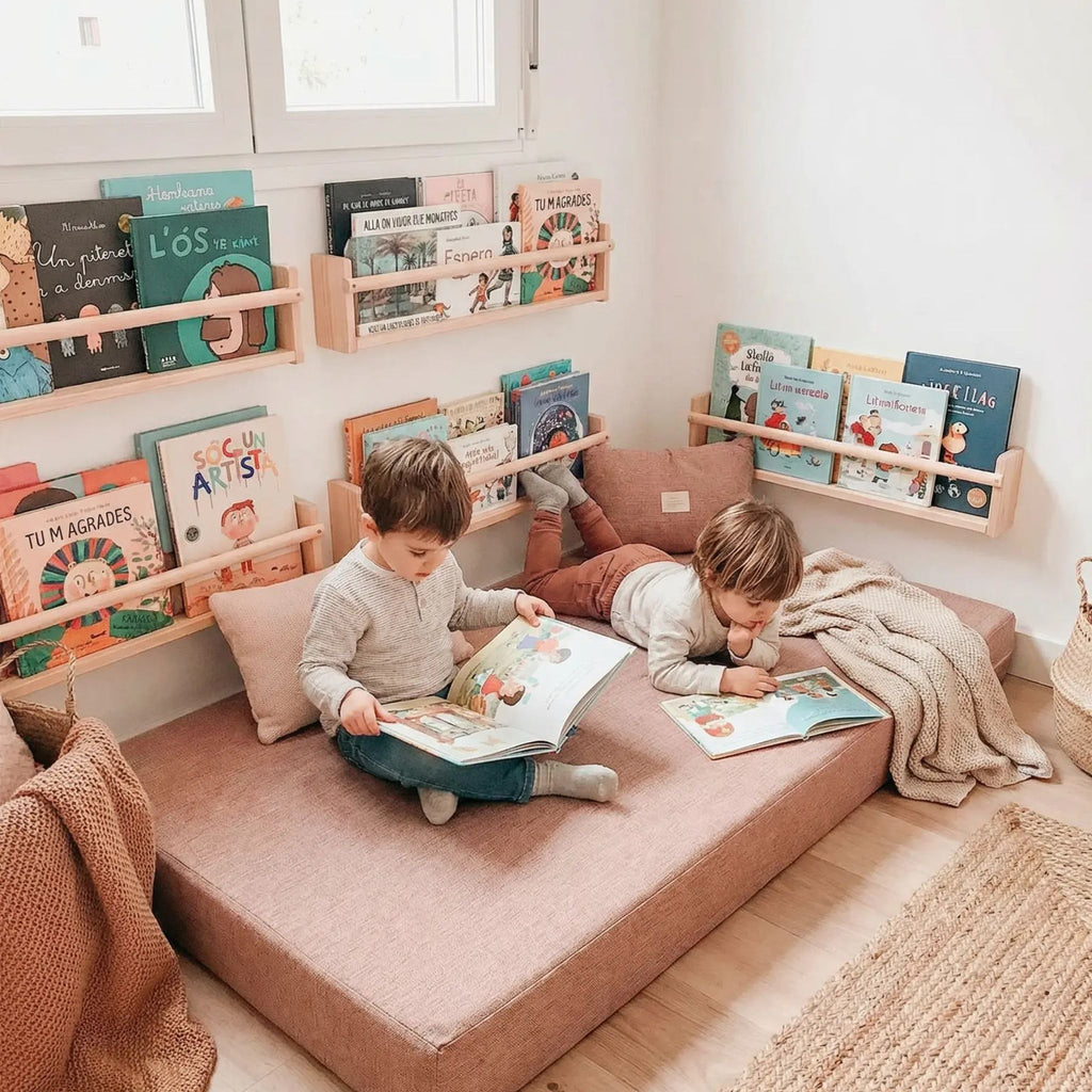 colchoneta infantil para espacio de lectura en aula