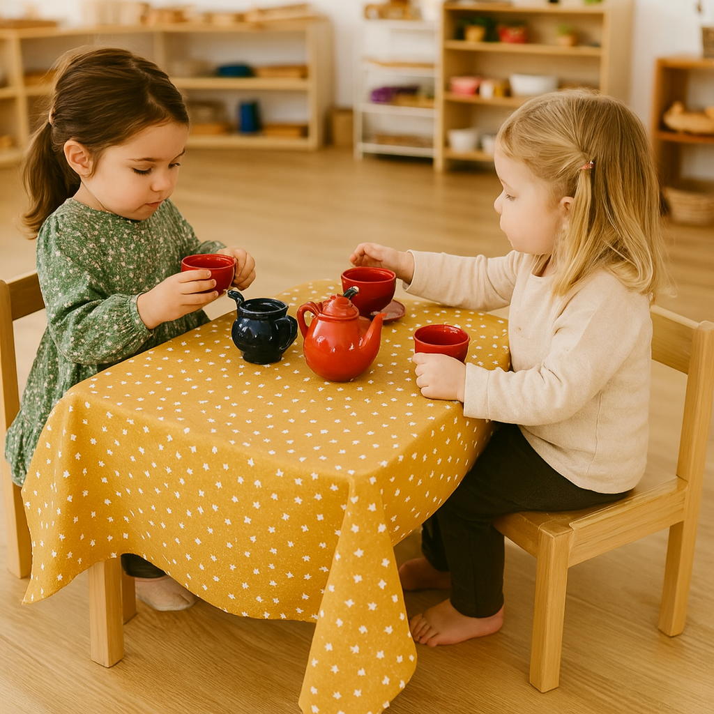 Mantel infantil para mesa de actividades en guardería o escuela