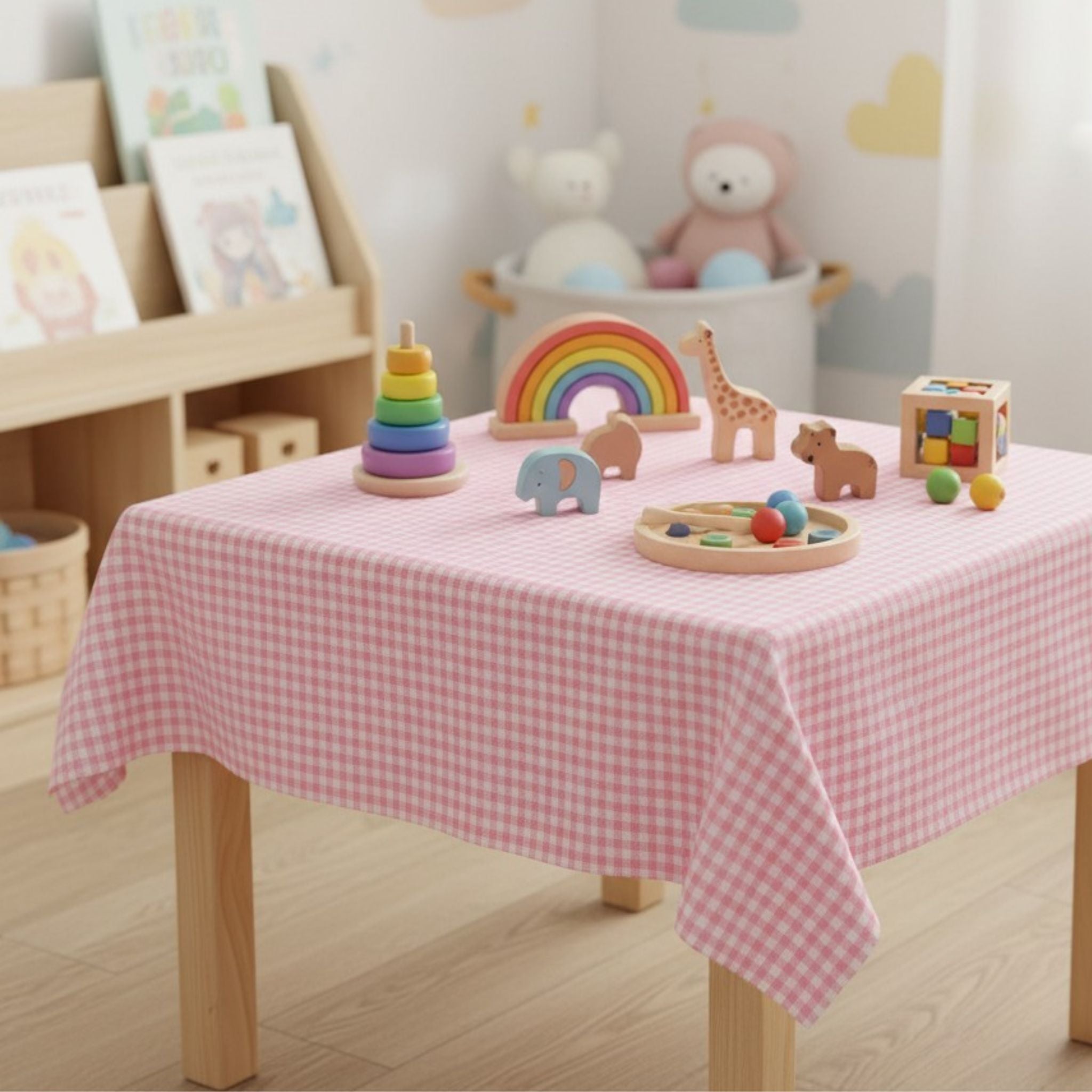 mantel para mesas infantiles de tela. material ambientes de juego educativo