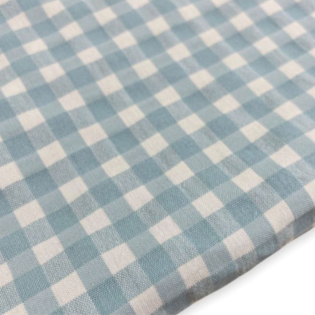 Mantel de tela infantil color azul y crudo | Material ambientes de aprendizaje