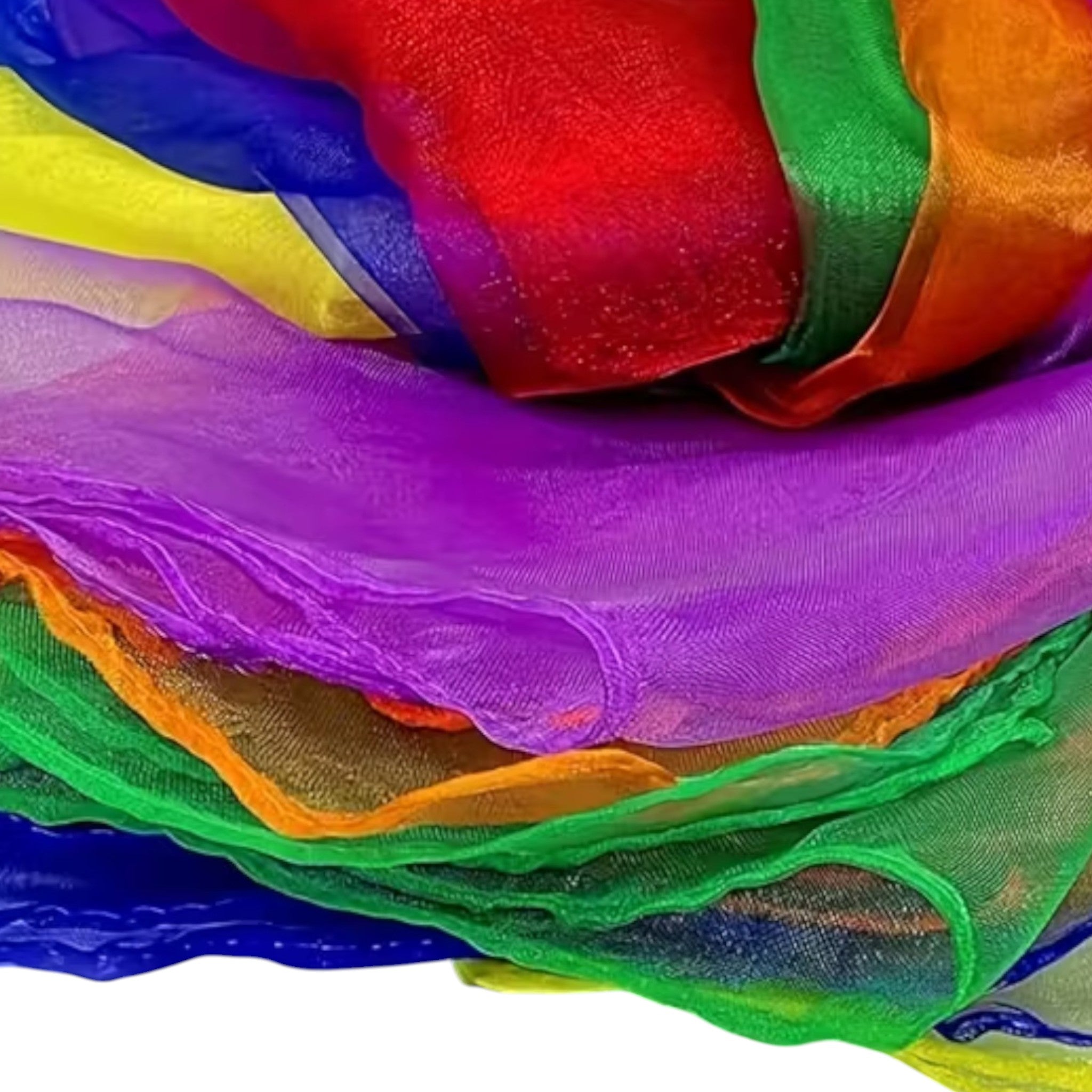 Telas para Jugar | Pañuelos de Colores Sensoriales de colores de Nylon